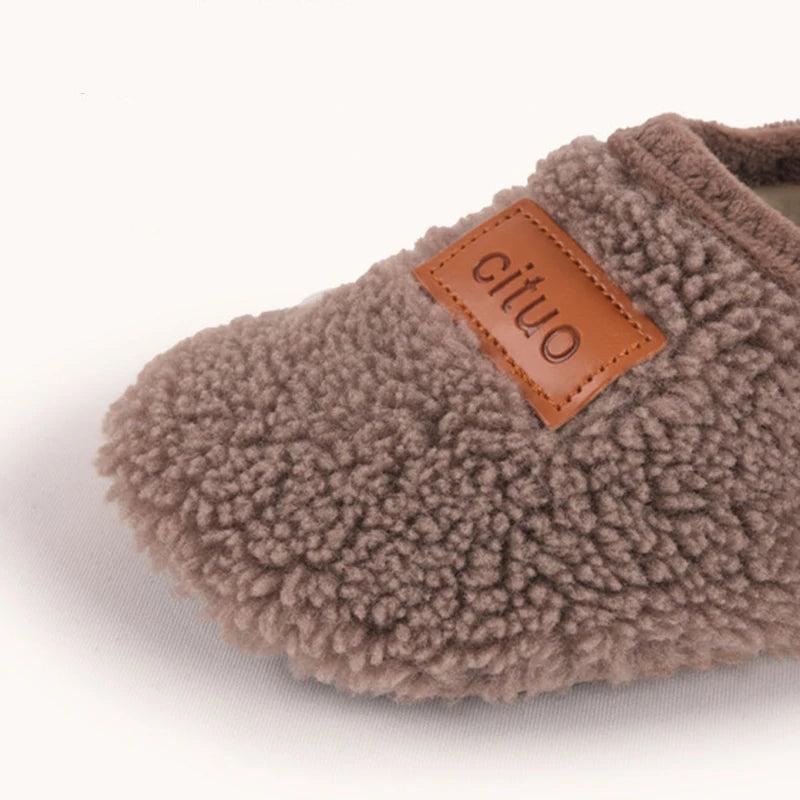 Plush Barefoot Slippers - Pink