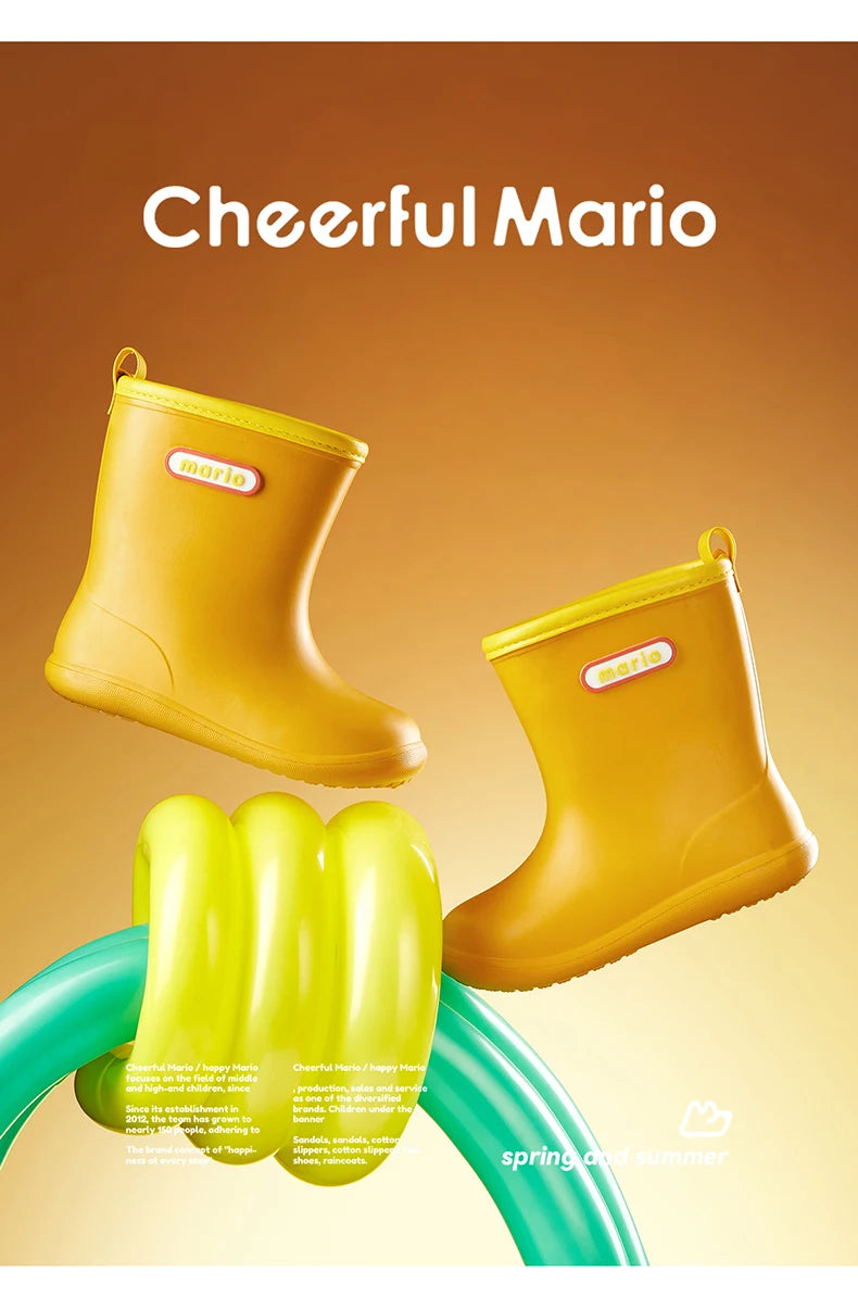 Cheerful Mario Wellies - Red