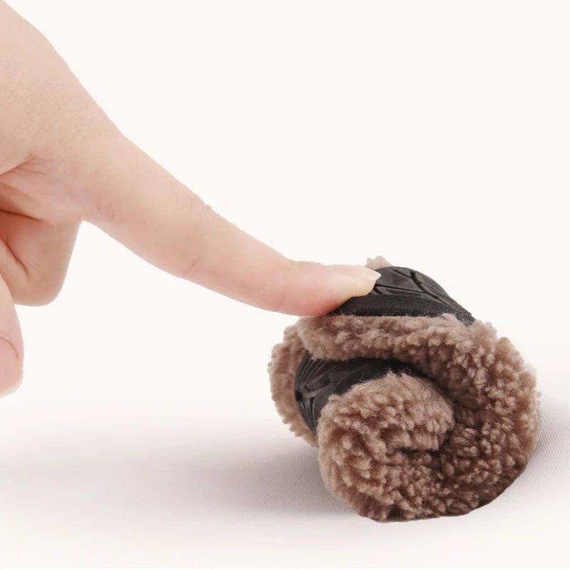 Plush Barefoot Slippers - Pink