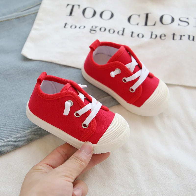 Multicoloured Lace-up Barefoot Canvas Sneaker